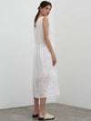 Lace sleeveless dress white - MITTE - BALAAN 3