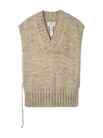 knit vest beige - MAISON MARGIELA - BALAAN 1