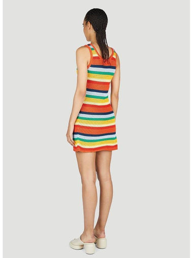 Stripe Knit Short Dress - MARNI - BALAAN 1