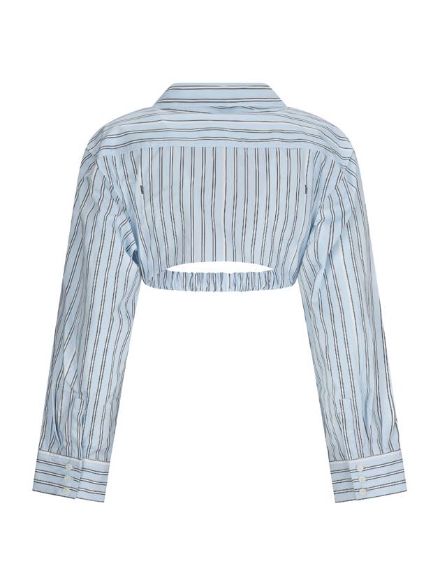 Shirt 233SH04211403FE PRINT BLUE STRIPE BLUE - JACQUEMUS - BALAAN 3