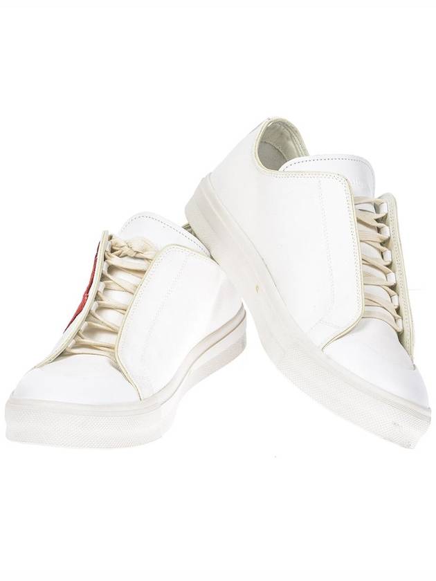 Logo Patch Low-Top Sneakers White - ALEXANDER MCQUEEN - BALAAN 4