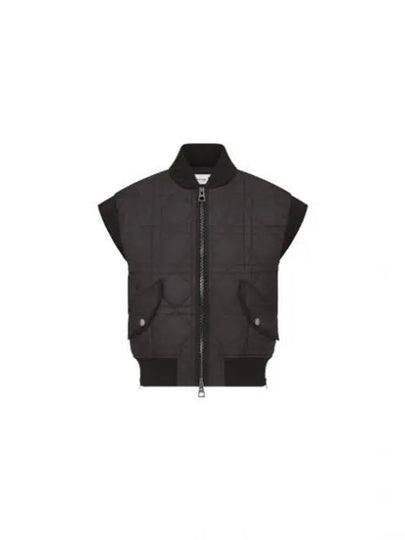 Macrocannage Quilted Technical Taffeta Vest Black - DIOR - BALAAN 2