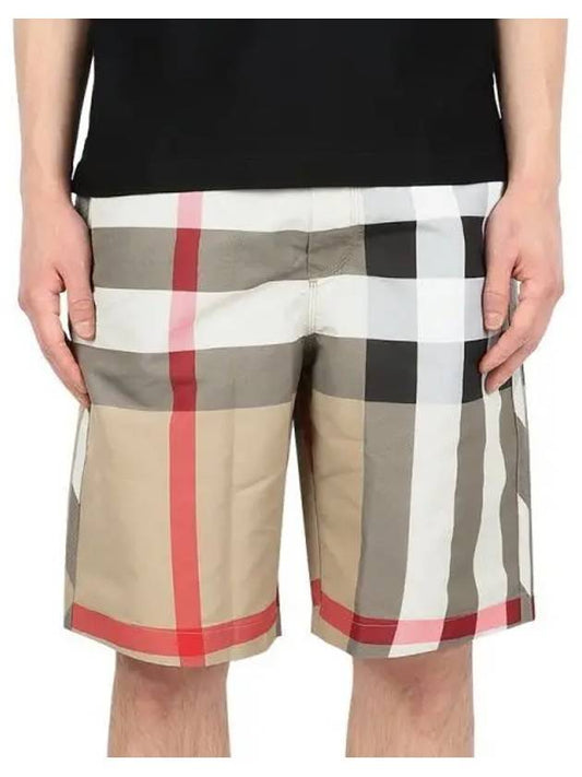 Check Swim Shorts Archive Beige - BURBERRY - BALAAN 2