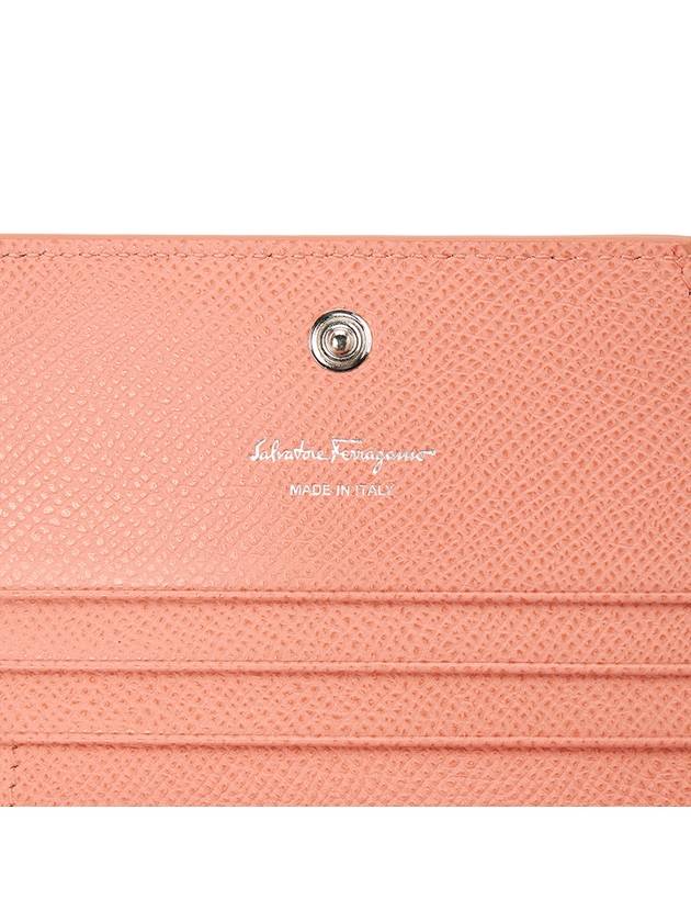 Vara Bow Gloss Flap Half Wallet Coral - SALVATORE FERRAGAMO - BALAAN 9