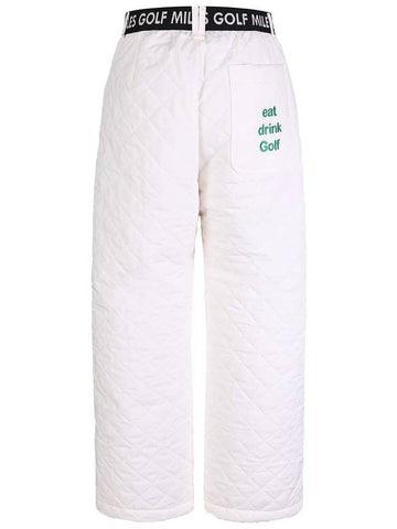 windbreak quilting pantscream winter padded windbreak pants - MILESANDMILESANDMILES - BALAAN 1