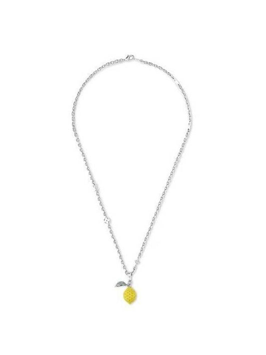 LV Fruits Limon Pendant Necklace Silver - LOUIS VUITTON - BALAAN 1