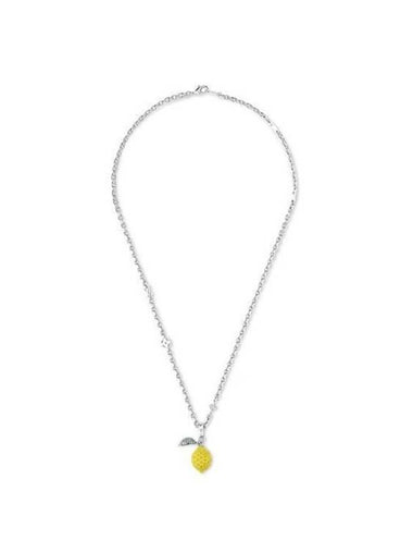 LV Fruits Limon Pendant Necklace Silver - LOUIS VUITTON - BALAAN 1