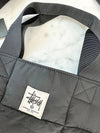 Graffiti Logo Patch Quilted Tote Bag Black - STUSSY - BALAAN 5