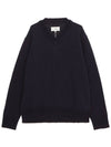 Men's 4 Stitch Elbow Patch Knit Top Navy - MAISON MARGIELA - BALAAN 2