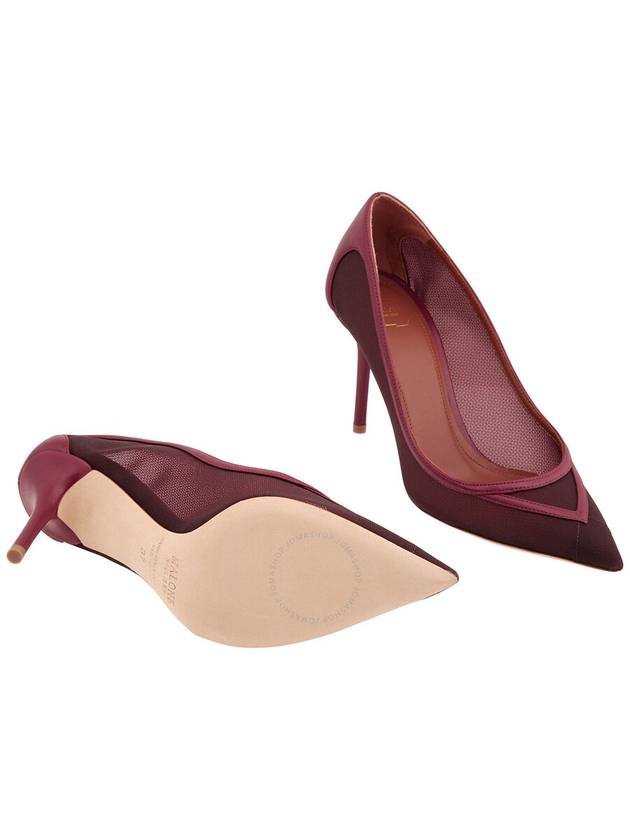 Malone Souliers Ladies Maroon 85mm Mesh Pumps, Brand Size 37 ( US Size 7 ) - MALONE SOULIERS - BALAAN 2