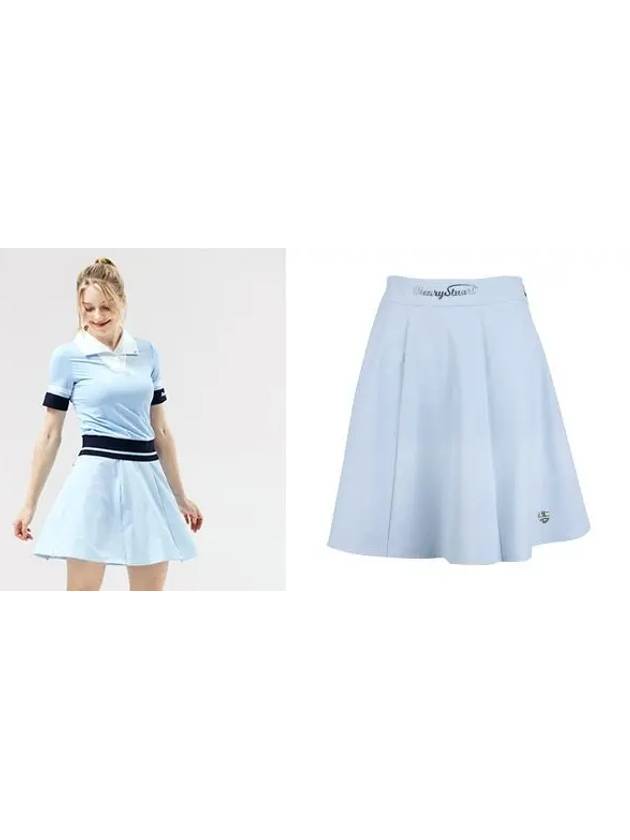 Golf Classic A-Line Skirt Blue - HENRY STUART - BALAAN 2