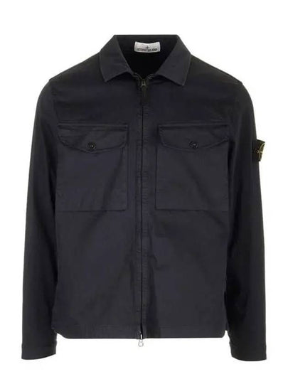 Compass Badge Zipped Jacket Orange Navy Blue - STONE ISLAND - BALAAN 2