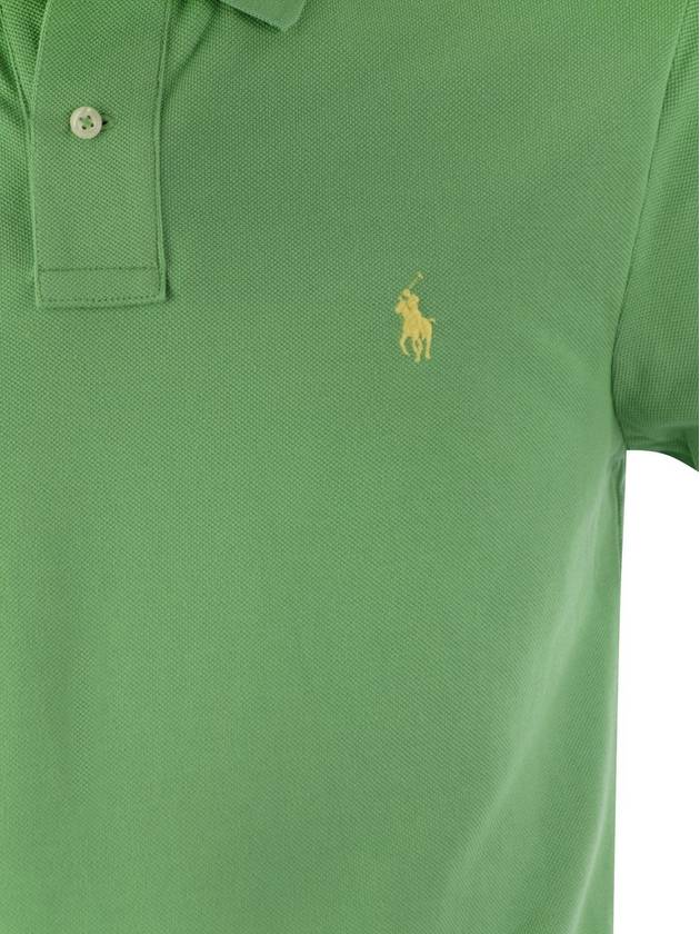 Slim-fit pique polo shirt - POLO RALPH LAUREN - BALAAN 4