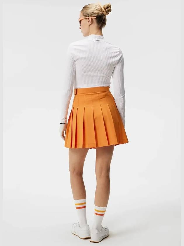 Women's Adina Golf Skirt Orange - J.LINDEBERG - BALAAN 5