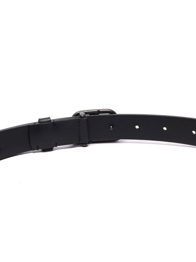 BB Logo Thin Calfskin Belt Black - BALENCIAGA - BALAAN 6