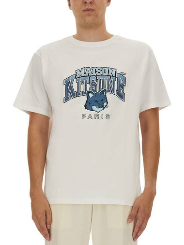 LOGO PRINT T-SHIRT - MAISON KITSUNE - BALAAN 1