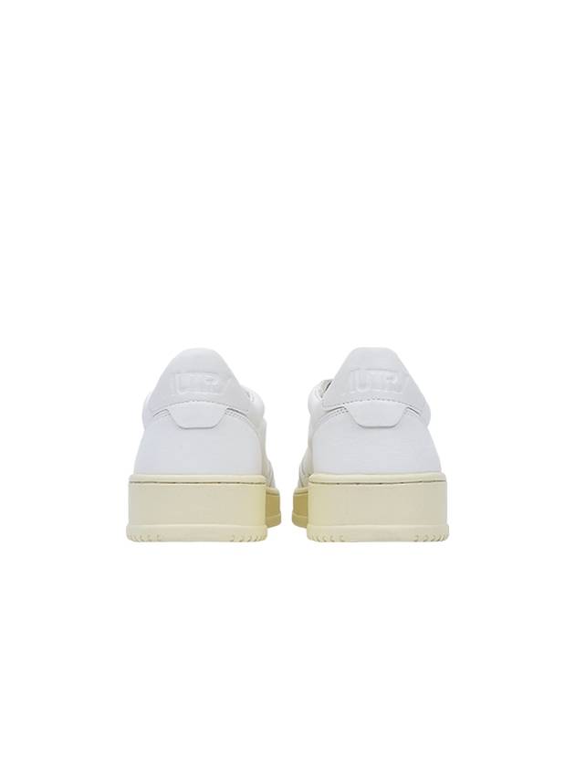 Medalist Goatskin Low Top Sneakers White - AUTRY - BALAAN 5