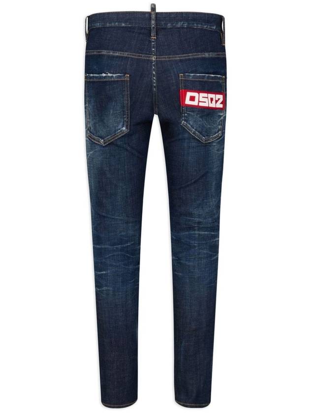 Denim Straight Pants S74LB1486 S30342470 - DSQUARED2 - BALAAN 3