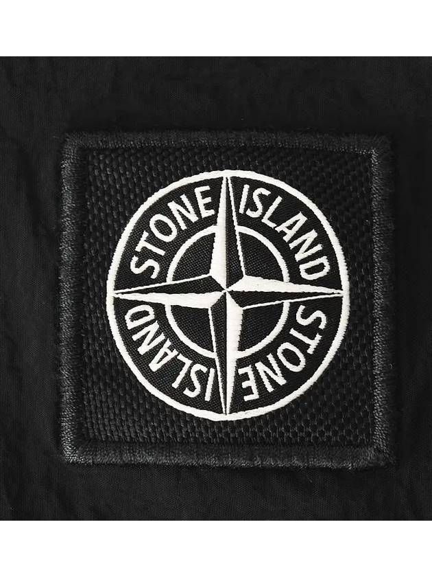 Patch Logo Nylon Swim Shorts Black - STONE ISLAND - BALAAN 5