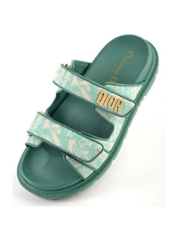 Act Technical Fabric Slippers Green - DIOR - BALAAN 1