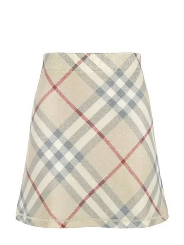 Kids Check Skirt Beige - BURBERRY - BALAAN 2