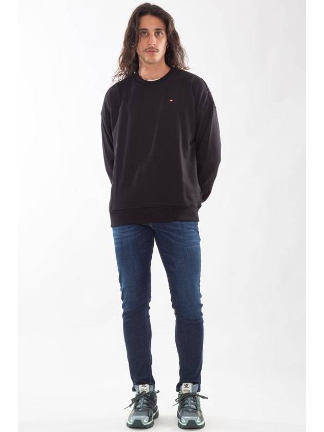 S Rob Crew Neck Sweatshirt Black - DIESEL - BALAAN 3