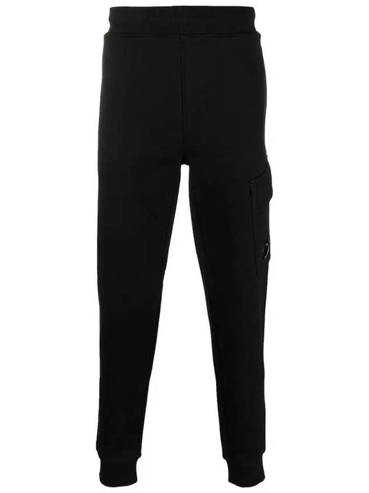 Lens Cargo Pocket Track Pants Black - CP COMPANY - BALAAN 2