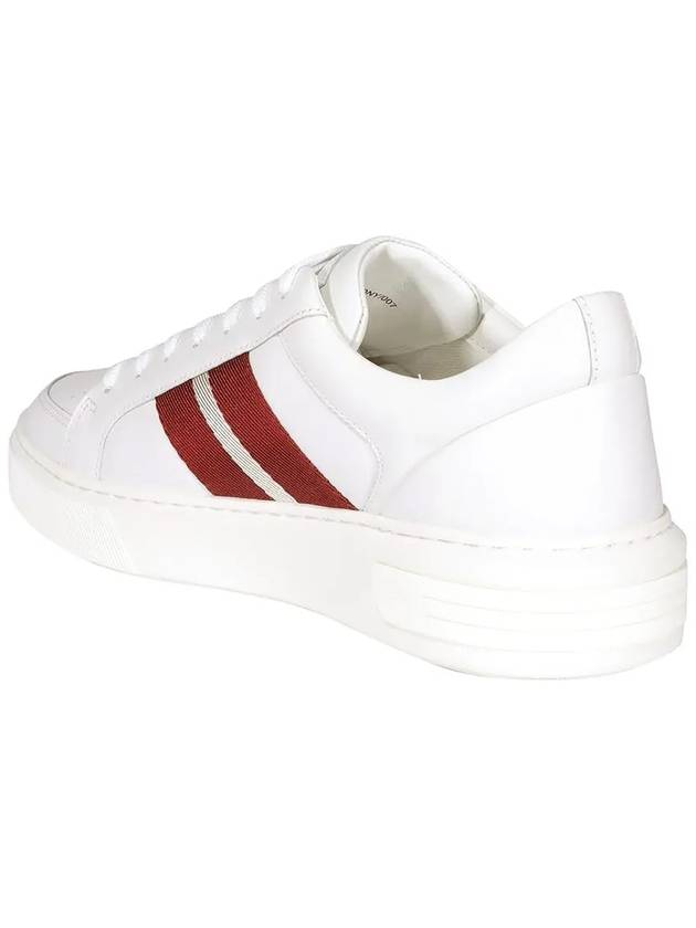 Moony Leather Low Top Sneakers White - BALLY - BALAAN 5