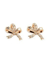 Hyperbola Volta Bow Stud Earrings Rose Gold - SWAROVSKI - BALAAN 2