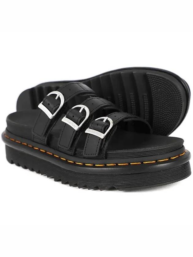 Blair Leather Sandals Slippers Black - DR. MARTENS - BALAAN 3