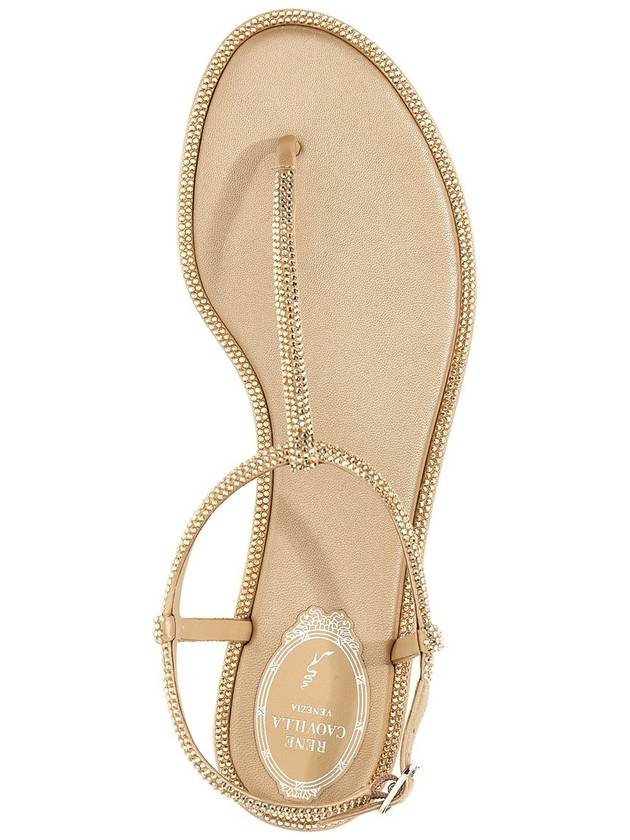 René Caovilla Diana Thong Low Sandals With Crystals 10 Shoes - RENE CAOVILLA - BALAAN 4