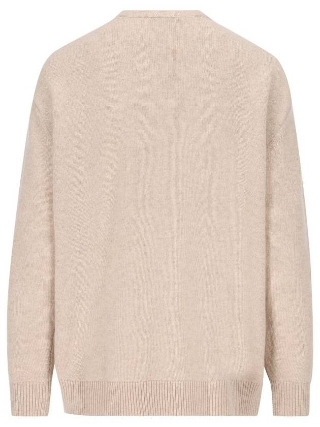 Plata crew neck knit top beige - MAX MARA - BALAAN 3