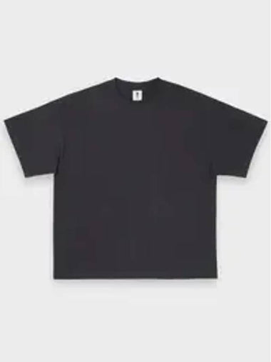 Oversize Fit Paper Tape Tee Charcoal - STOCKHOLM SYNDROME - BALAAN 1