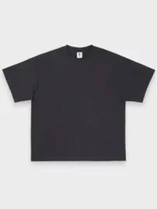 Oversize Fit Paper Tape Tee Charcoal - STOCKHOLM SYNDROME - BALAAN 1