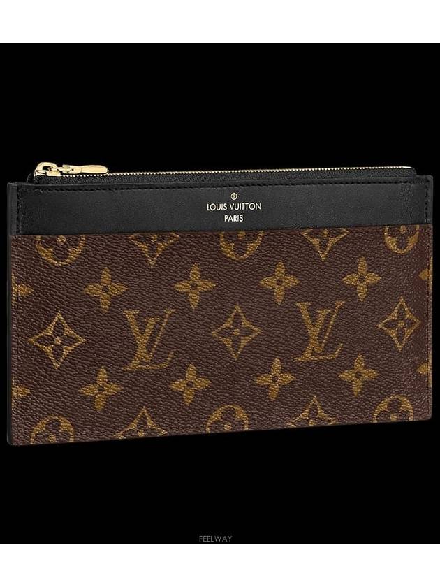 Slim Monogram Card Wallet Brown - LOUIS VUITTON - BALAAN 2