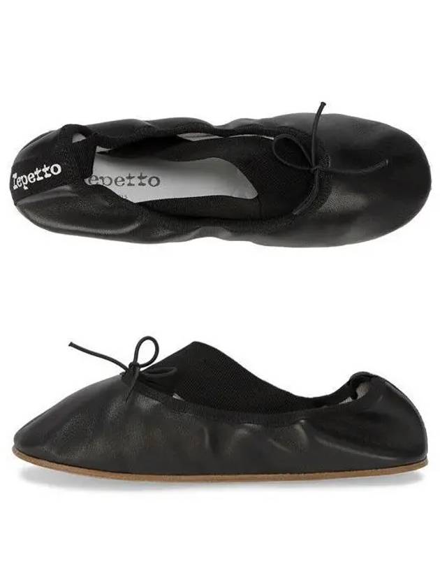 Guiana leather ballerina shoes black - REPETTO - BALAAN 2