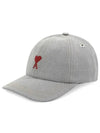 24 Red de Coeur Embroidered Cap UCP006 DE0028 0555 - AMI - BALAAN 3