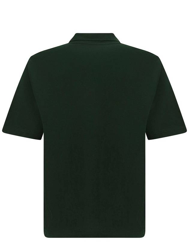 Embroid Logo Cotton Polo Shirt Ivy - BURBERRY - BALAAN 3