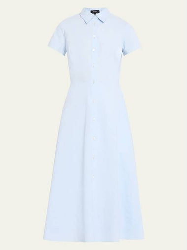 Good Linen Short Sleeve A Line Dress - THEORY - BALAAN 1