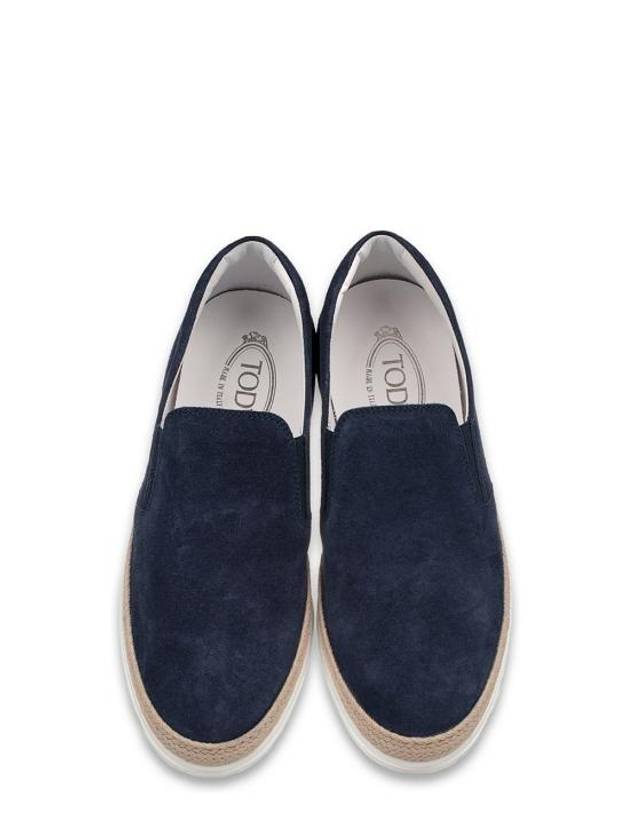 Suede Slip-On Loafer Blue - TOD'S - BALAAN 6