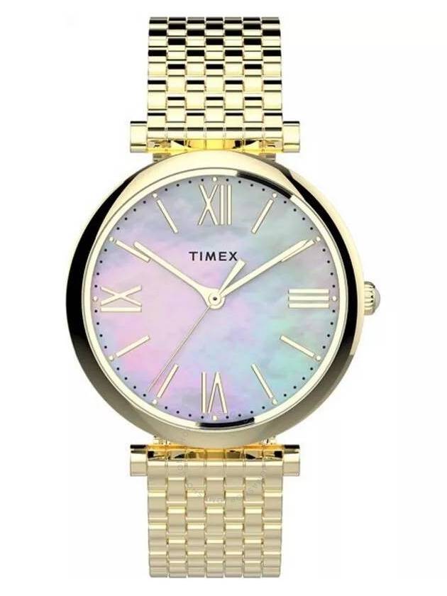 Timex Parisienne Quartz Mother of Pearl Dial Ladies Watch TW2T79100VQ - TIMEX - BALAAN 1