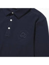 Men s Logo Embroidered Classic Long Sleeve Polo T Shirt NAVY - 20THHOLE - BALAAN 4