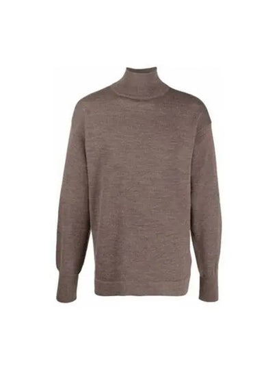 Signature Stitch Elbow Patch Wool Turtleneck Brown - MAISON MARGIELA - BALAAN 2