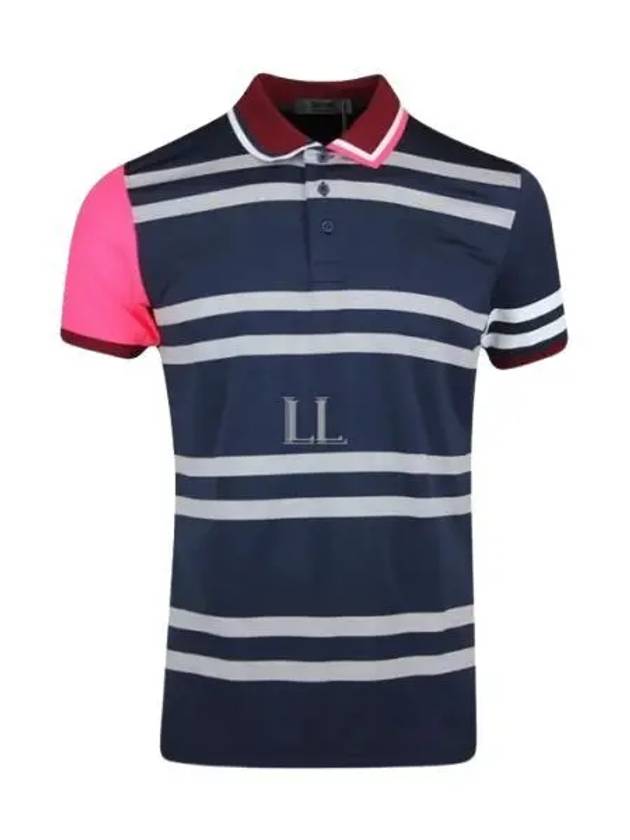 Golf VARIEGATED STRIPE POLO MF22K114 TWILIGHT Men's Barred Stripe Polo - G/FORE - BALAAN 2