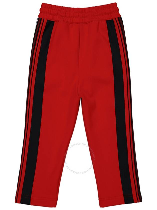 Burberry Boys Bright Red Monogram Motif Stretch Jersey Track Pants, Size 3Y - BURBERRY - BALAAN 2