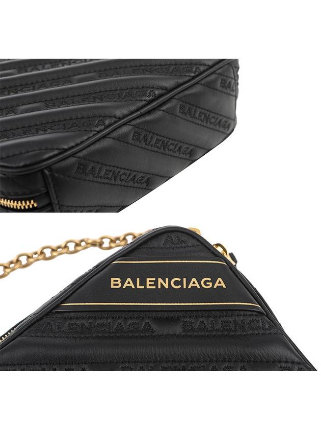 Blanket Reporter Chain Cross Bag Black - BALENCIAGA - BALAAN 5