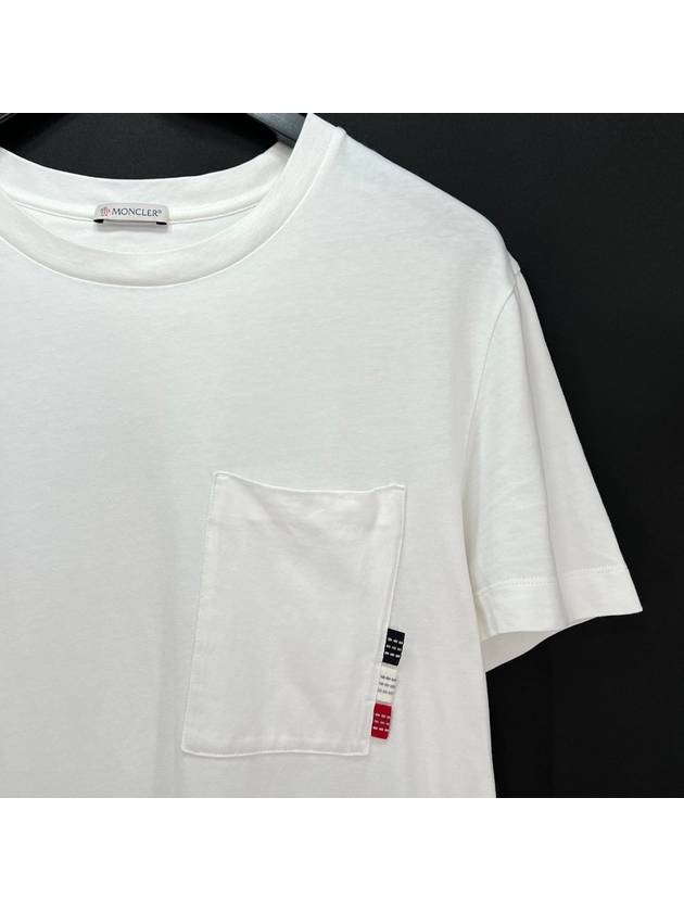 Pocket short sleeve t shirt white XL size - MONCLER - BALAAN 5