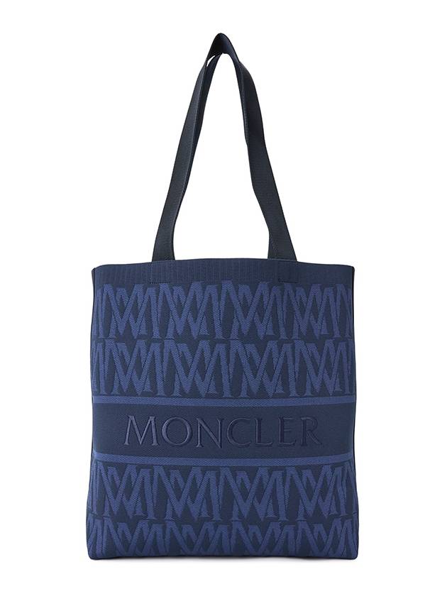 Knit Tote Bag Navy - MONCLER - BALAAN 2