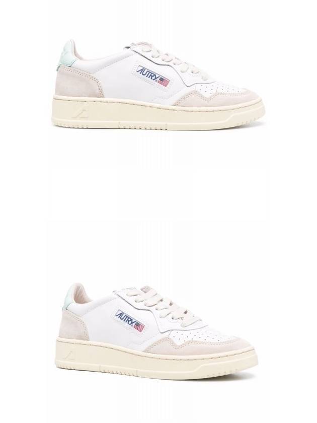 Medalist Suede Mint Tab Low Top Sneakers White - AUTRY - BALAAN 5