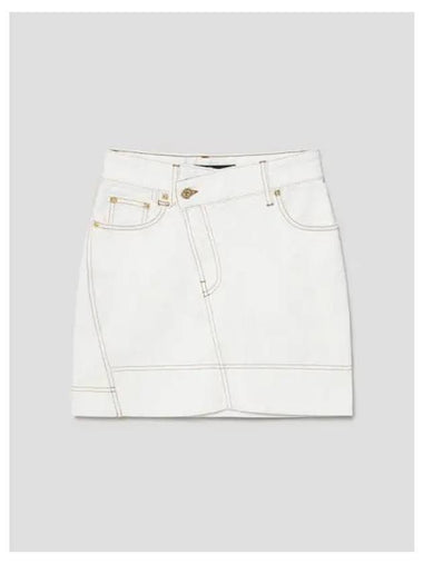 Jacquemus Women s La Mini Jupe Denim Off White Domestic Product GM0024082835679 - JACQUEMUS - BALAAN 1